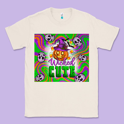 Wicked Cute Halloween Classic Tee Designed By Artiststas