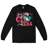 Black certified nursing assistant cna hearts Long Sleeve Tee - Jasminsmagicworld