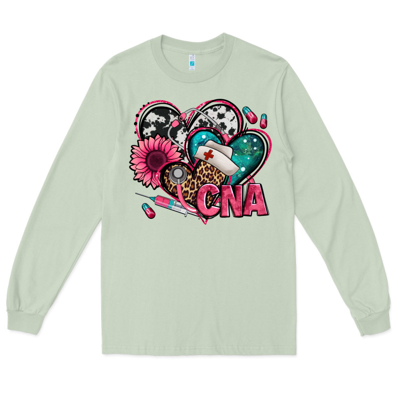 Certified Nursing Assistant Cna Hearts Long Sleeve Tee by Jasminsmagicworld | Teevron
