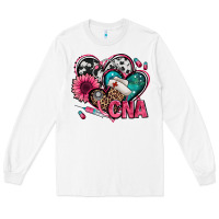 White certified nursing assistant cna hearts Long Sleeve Tee - Jasminsmagicworld