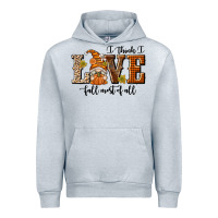 Heather Grey I Think I Love Fall Most of All Urban Hoodie - texasbilliewilder
