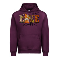 Mauve Wine I Think I Love Fall Most of All Urban Hoodie - texasbilliewilder