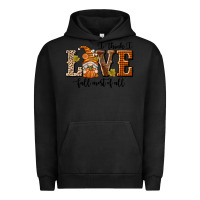 Pigment Black I Think I Love Fall Most of All Urban Hoodie - texasbilliewilder