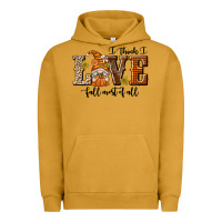 Pigment Peanut Butter I Think I Love Fall Most of All Urban Hoodie - texasbilliewilder