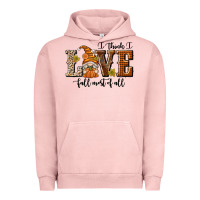 Pigment Salmon I Think I Love Fall Most of All Urban Hoodie - texasbilliewilder