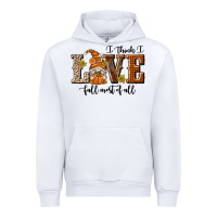 White I Think I Love Fall Most of All Urban Hoodie - texasbilliewilder