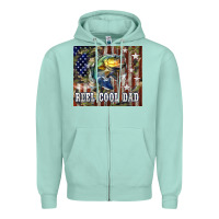 Seafoam Western Reel Cool Dad Bass Zipper Hoodie - LillyAllenDesigns