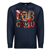 Navy santa s favorite lab crew Premium Sweatshirt - MaliasSmallBusiness