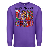 Purple santa s favorite lab crew Premium Sweatshirt - MaliasSmallBusiness