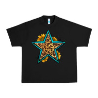 Black western leopard star Urban Heavy Tee - HRA Design Shop