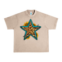 French Oak western leopard star Urban Heavy Tee - HRA Design Shop