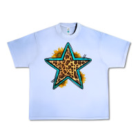 Grape Ice western leopard star Urban Heavy Tee - HRA Design Shop