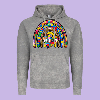 Autism Rainbow Vintage Hoodie Designed By Zillion Design Studio