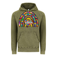 Vintage Olive autism rainbow Vintage Hoodie - Zillion Design Studio