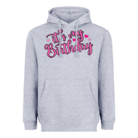 Heather Grey it s my birthday Heavyweight Hoodie - MaliasSmallBusiness