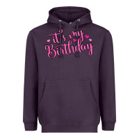 Plum it s my birthday Heavyweight Hoodie - MaliasSmallBusiness
