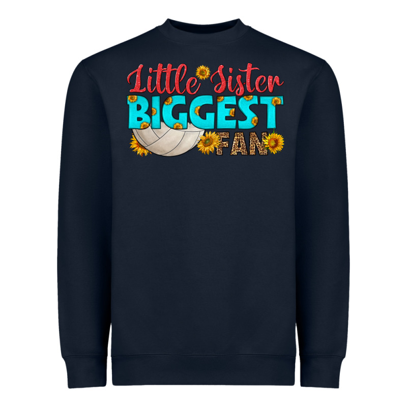 Little Sister Biggest Fan Heavyweight Sweatshirt by HRA Design Shop | Teevron