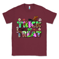 Burgundy trıck or treat Classic Tee - AdoDesignShop
