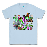 Dusty Blue trıck or treat Classic Tee - AdoDesignShop