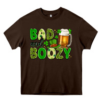 Chocolate Brown bad and boozy Heavy Core Tee - Artiststas