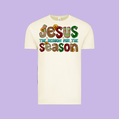 Jesus The Reason For The Season Vintage Tee Designed By Fadigitalartstudio