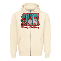 Sandshell merry christmas gnomes Zipper Hoodie - BarkalooDesign