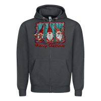 Smoke merry christmas gnomes Zipper Hoodie - BarkalooDesign