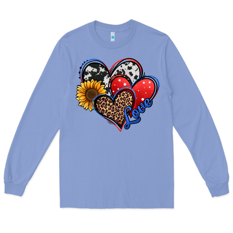 4th Of July American Hearts Long Sleeve Tee by Jasminsmagicworld | Teevron