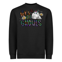 Black let's go ghouls Heavyweight Sweatshirt - CowhideDigitalArt