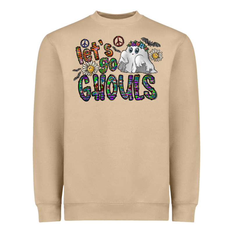 Let's Go Ghouls Heavyweight Sweatshirt by CowhideDigitalArt | Teevron