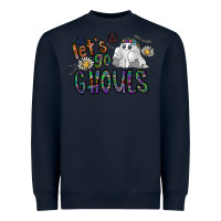 Navy let's go ghouls Heavyweight Sweatshirt - CowhideDigitalArt