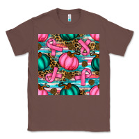 Chestnut breast cancer awareness with pumpkins seamless pattern Classic Tee - BundleAndBundleShop