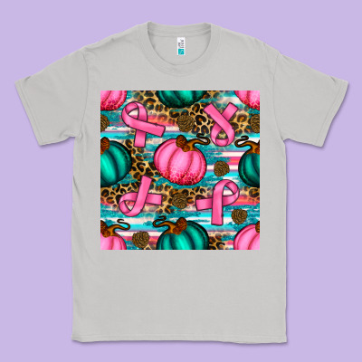 Breast Cancer Awareness With Pumpkins Seamless Pattern Classic Tee Designed By Bundleandbundleshop