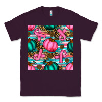 Plum breast cancer awareness with pumpkins seamless pattern Classic Tee - BundleAndBundleShop