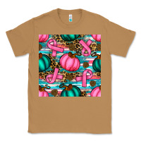 Toasted Coconut breast cancer awareness with pumpkins seamless pattern Classic Tee - BundleAndBundleShop