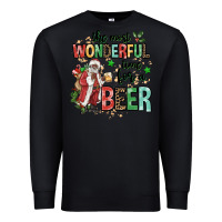 Black the most wonderful time for a beer Premium Sweatshirt - MaliasSmallBusiness