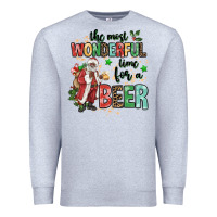 Heather Grey the most wonderful time for a beer Premium Sweatshirt - MaliasSmallBusiness