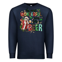 Navy the most wonderful time for a beer Premium Sweatshirt - MaliasSmallBusiness