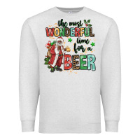 Oatmeal Heather the most wonderful time for a beer Premium Sweatshirt - MaliasSmallBusiness