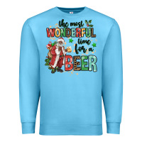 Ocean Blue the most wonderful time for a beer Premium Sweatshirt - MaliasSmallBusiness