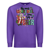 Purple the most wonderful time for a beer Premium Sweatshirt - MaliasSmallBusiness