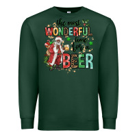 Sports Green the most wonderful time for a beer Premium Sweatshirt - MaliasSmallBusiness