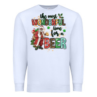 White the most wonderful time for a beer Premium Sweatshirt - MaliasSmallBusiness