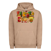 Pigment Burro Fiesta with taco, nacho, souce Urban Hoodie - NancyCooperArtShop