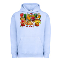 Pigment Grape Ice Fiesta with taco, nacho, souce Urban Hoodie - NancyCooperArtShop