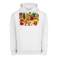 Pigment Lunar Rock Fiesta with taco, nacho, souce Urban Hoodie - NancyCooperArtShop