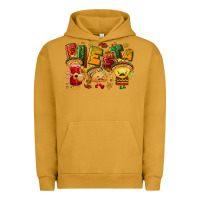 Pigment Peanut Butter Fiesta with taco, nacho, souce Urban Hoodie - NancyCooperArtShop