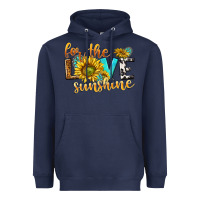 Navy for the love sunshine Heavyweight Hoodie - NancyCooperArtShop