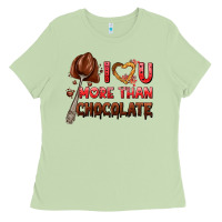 Matcha i love you more than chocolate Ladies Tee - AdoDesignShop