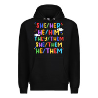 Black pride pronouns Premium Hoodie - Artiststas